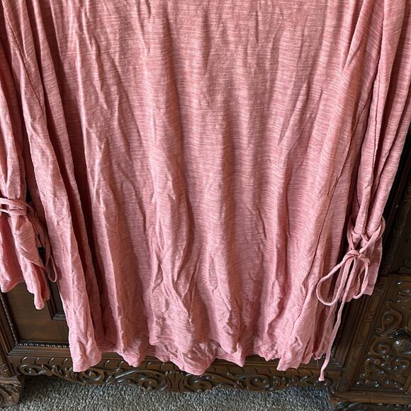 Free People Beach Pink Come And Catch Me Long Sleeve boho coastal dress - Picture 4 of 10